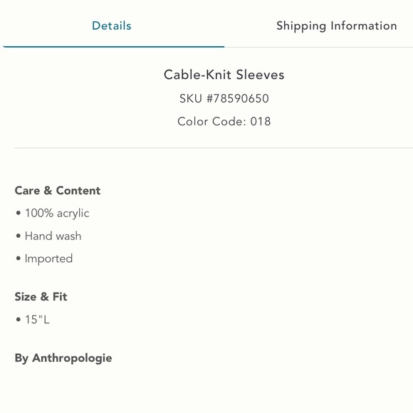 Anthropologie RARE Long Fingerless Gloves / Cable-Knit Sleeves - Picture 4 of 16